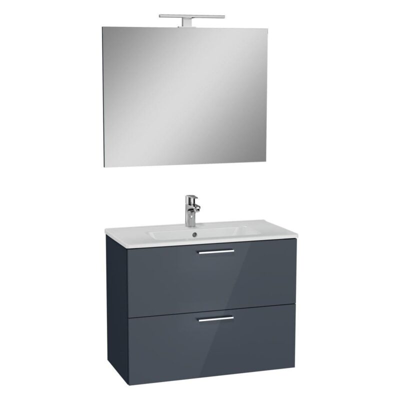 VİTRA 75100 MİA 80CM BANYO DOLABI SET ÇEKMECELİ  ANTRASİT