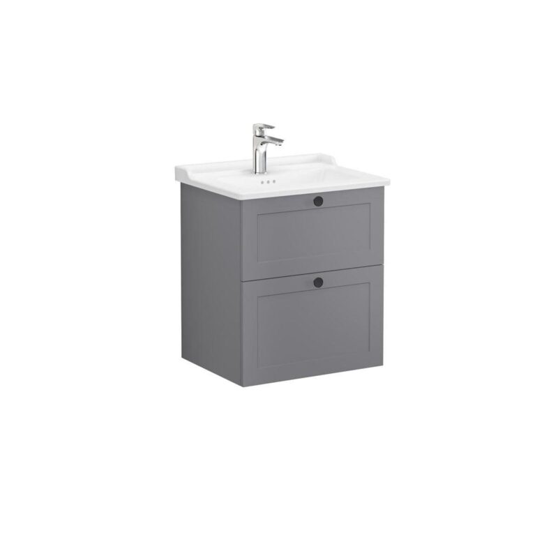VİTRA 68850 Root Classic Lv. Dolabı,60 cm mat gri çift çekmece